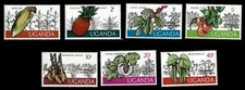 Uganda 1979 - UGANDAN CROPS LIBERATED OVERPRINT - Set of 7 Scott #234-40 - MNH