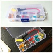 Add-A-Circuit In-line Fuse Holder Fuse Tap Fuse Puller & Micro2 Fuse Set For Car