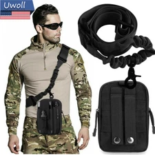 Single Point Gun Heavy Duty Sling Strap Belt Quick Release / Tactical Bag US