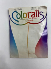 Underalls Coloralls Size A-B Panty  Pantyhose Set Very Navy Blue Hanes VTG 1983
