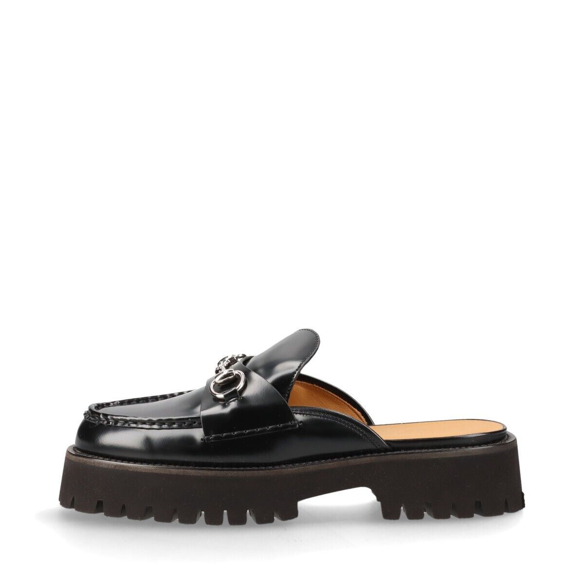 Gucci Horsebit Leather Mule 40 Unisex Black 764207 Thick Gucci Horsebit Leather Mule 40 Unisex Black 764207 Thick