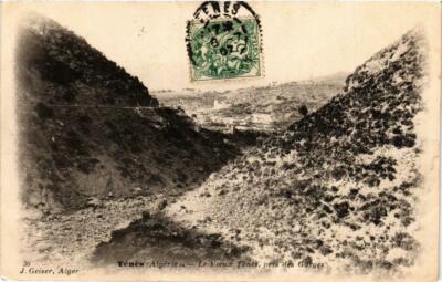 CPA AK ALGERIA Geiser 30 TENES Le Vieux Ténés pres des Gorges (756154)