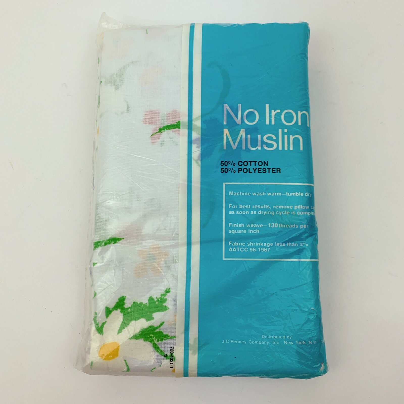 Vintage JcPenney NoIron Muslin New Fiesta Pair Set King Pillowcases eBay