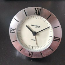 Wecker Wehrle Tivoli Mit Ziffernblatt Leuchtend Niteglo, aus Messing Massiv Ring