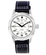RATIO Skysurfer Pilot Leuchtzifferblatt Leather Automatik RTS324 200M Herrenuhr