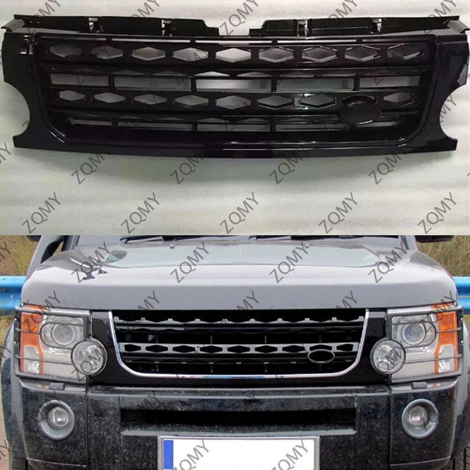 Car Front Bumper Grill Mesh Grille For Land Rover L319 Discovery 3 LR3 2005-2009 - Image 2 of 4