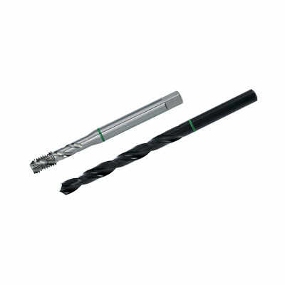 VÖLKEL HSSE M 3 - M 16 TwinBox Grünring Sackloch-Gewindebohrer + Spiralbohrer