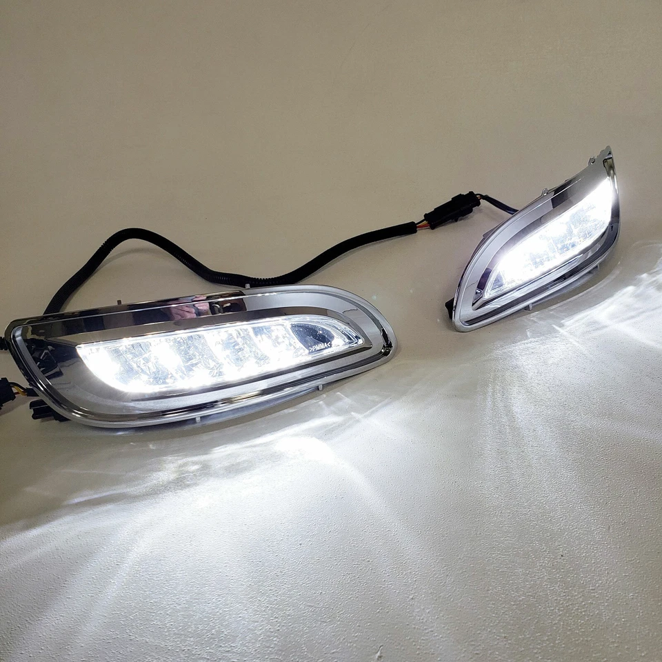 Juego de luces antiniebla LED 2004-2009 para Lexus RX330 RX350 bisel cromado blanco-ámbar  Foto 4 de 4