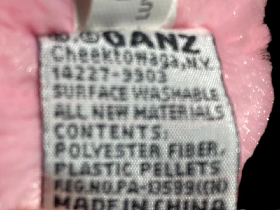 I Love You Ganz Monkey Plush Toy Luv Pink 12” HV9013 - Image 4 of 4