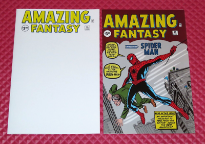 Amazing Fantasy #15 Blank Variant +Original Facsimile Covers Only