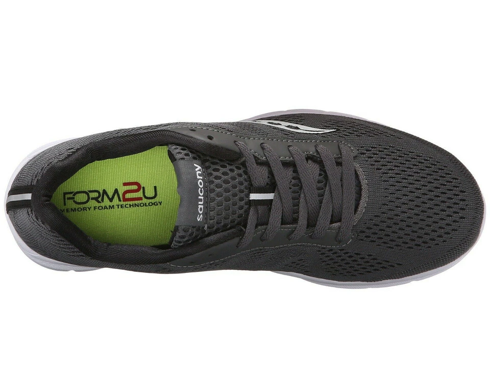 Zapatos para correr Saucony ideales de rejilla para mujer, S15269-1, gris/blanco, talla US 6,5 Foto 2 de 4