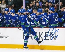 JOSH LEIVO CANUCKS LEAFS FLAMES AUTOGRAPHED SIGNED PHOTO 8X10 NHL HOCKEY GOAL