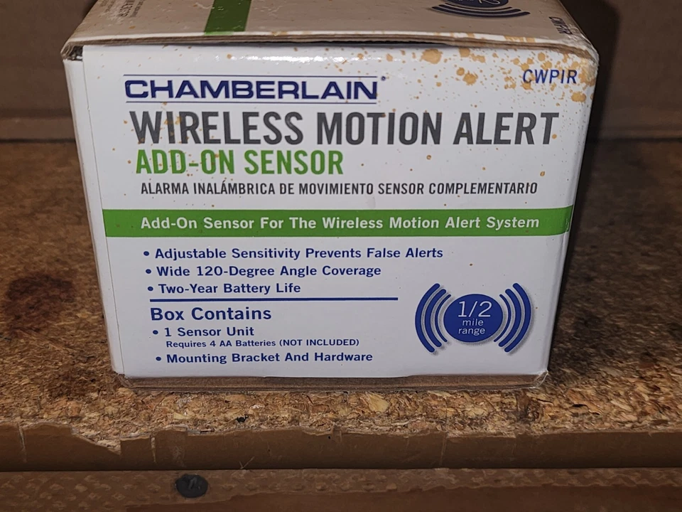 OEM CHAMBERLAIN INFRARED WIRELESS MOTION ALERT ADD-ON SENSOR CWPIR 1-SENSOR NEW - Image 3 of 4