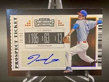 J.J. Goss 2019 Panini Contenders Draft Baseball Prospect AUTO /99 Rays
