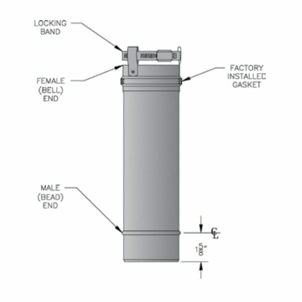 Burnham 4" Stainless Steel Vent Pipe 3' Length eBay