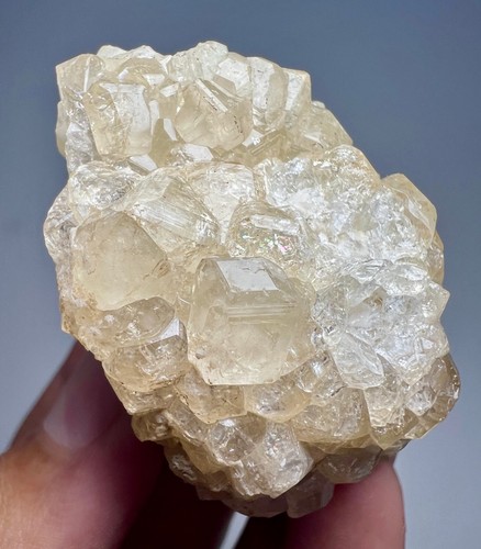109 GM Ultra Rare New Found White Garnet Crystals Bunch On Matrix @ArangBarang - Picture 14 of 17