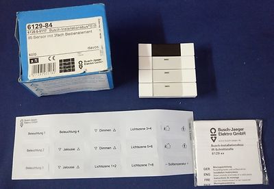 ABB 6129-84 Infrared Interface with Switch Sensor Studio White Solo Control