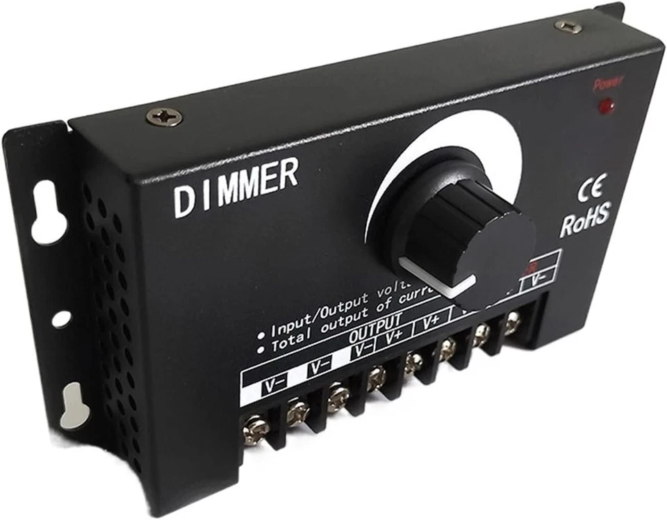 DC12V-24V LED Lights Dimmer 90A 360W Adjustable Strip for Single Color 5050/3528 - Image 4 of 4