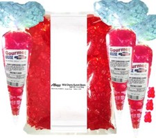 Albanese Red Cherry Gummy Gummi Bears 5lb Plus (3) Gourmet Kruise® Gift Bags11oz