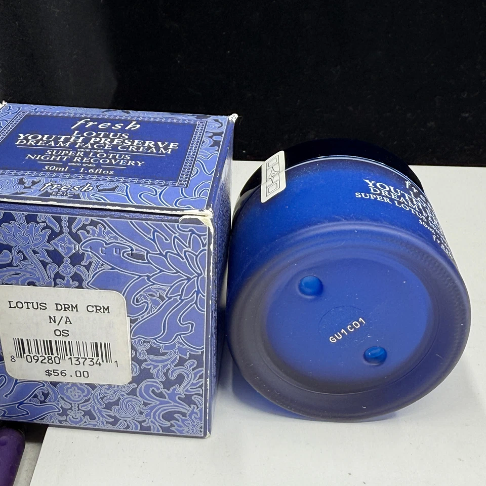 Crema facial Fresh Lotus Youth Preserve Dream recuperación nocturna 1,6 oz nueva en caja Foto 4 de 4