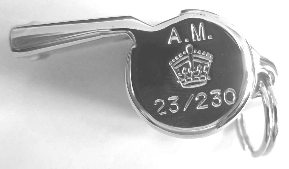A2 Flight Jacket Whistle USAAF WW2 Emergency Ditching US Pfeife