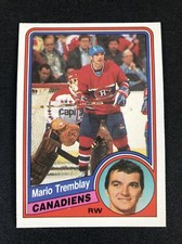 1984-85 O-Pee-Chee Canadiens Hockey Card #274 Mario Tremblay
