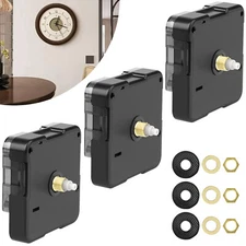 DIY Clock Movement Mechanism Quartz Wall Repair Replacement Tool Parts Kit 3pcs