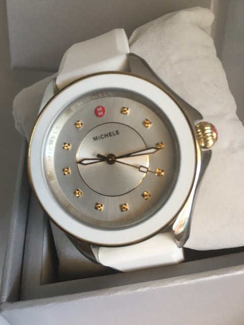 michele women's cape topaz sport watch 40mm