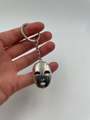 Porte-clés Design Visage - Argenté, Simple Et Pratique