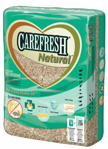 Carefresh Natural Paper Wood Pulp Bedding Small Animal Cage Hutch 60L