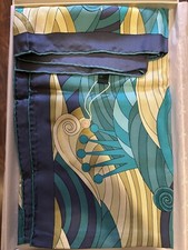 AUTH ROLEX WOMEN'S 100 SILK SCARF- BEAUTIFUL GEOMETRIC DESIGN - IN ORIGINAL BOX