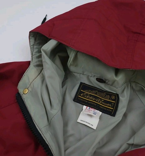 Vintage Eddie Bauer Hooded Cargo Parka Jacket Vtg USA Made Outdoor Tech Sport - Picture 5 of 8