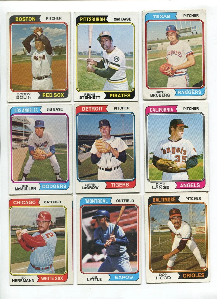 Q - 1974 Topps 27 cartas lote: Ken Reitz, Rennie Stennett, Alan Foster, etc.  Foto 3 de 4