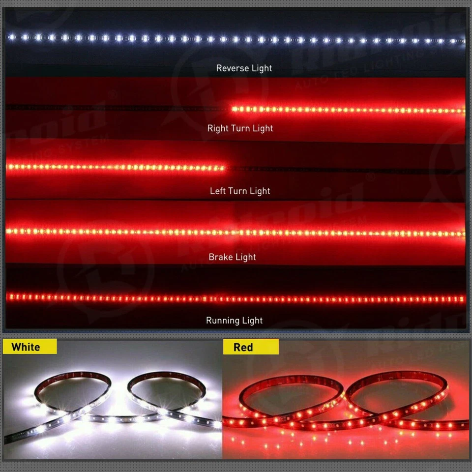 For Ford F-150 60"Inch Tailgate LED Strip Bar Truck Brake Turn Signal Tail Light Foto 4 de 4