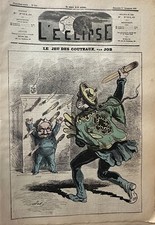 L'ECLIPSE Nr.214  VOM 01/121/1872  DAS SPIEL DER MESSER VON ANDRE GILL