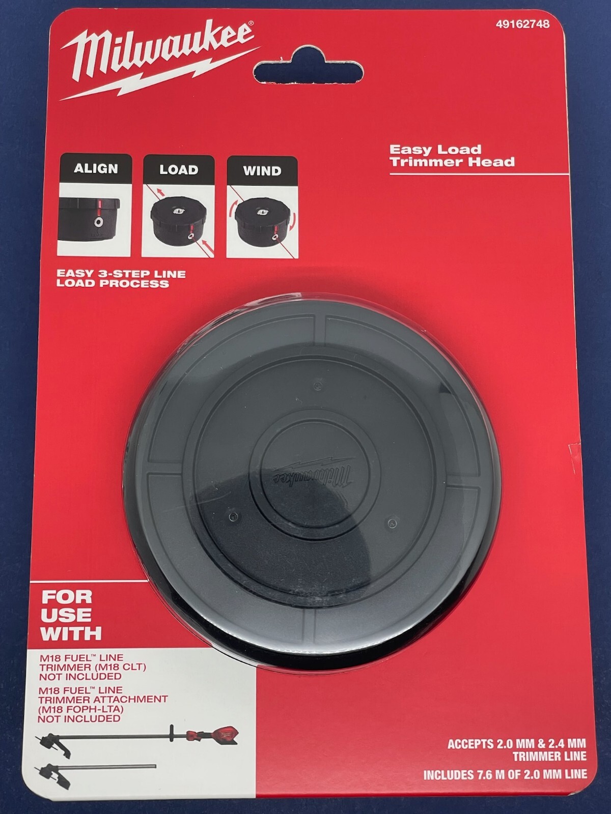 Milwaukee GEN2 String Head Bump Assembly Easy Load Trimmer Head ...
