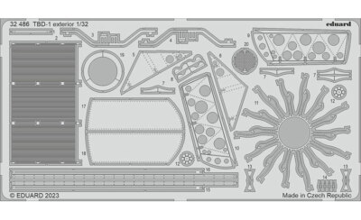 Eduard 1/32 Douglas TBD-1 Devastator Exterior PE set for Trumpeter