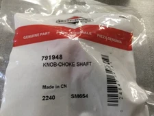 Briggs & Stratton 791948 Choke Shaft Knob Replacement Part