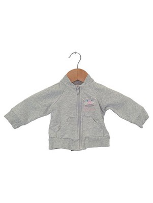 MONNALISA Kinder Sweatjacke Gr. 68 Grau Preppy Klassisch Reißverschluss