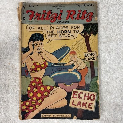 Vintage 1949 Fritzi Ritz Comics #7 Ernie Bushmiller - Golden Age United Feature