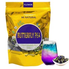 Butterfly Pea Flower Tea Loose Leaf, Blue Pea Herbal Tea, Dried Flowers, Natural