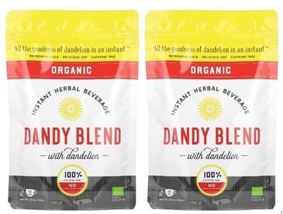 2 Pack - Dandy Blend Organic Dandelion Instant Drink 100% Caffeine Free 3.53 oz