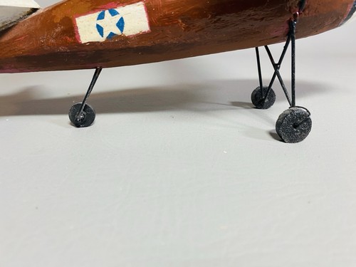 Vtg Propeller MonoPlane Wood/Metal Model Aviation Rustic Décor Toy 8 1/4 x 11" - Picture 2 of 10