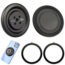 Magnetic Phone Tripod Adapter Mount with 1/4" Thread Screw Holes compatible w...