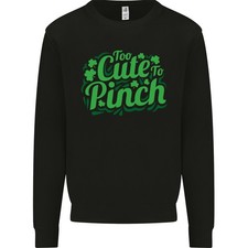 Too Cute To Pinch St Patricks Day Kinder Sweatshirt Pullover
