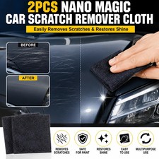 2PCS Nano Magic Car Scratch Remover Cloth Paint Repair Polishing Cloth