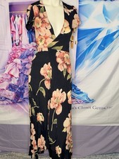 Christy Dawn Black Floral Maxi Dress XS