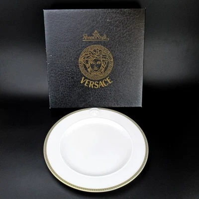 Rosenthal Versace Porzellan Frühstücksteller Serie Ikarus Medaillon Meandre d'Or - Bild 1 von 4