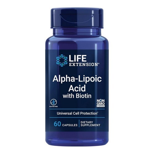 Super Alpha-Lipoic Acid 250 mg with Biotin 60 caps By Life Extension - Picture 1 of 1