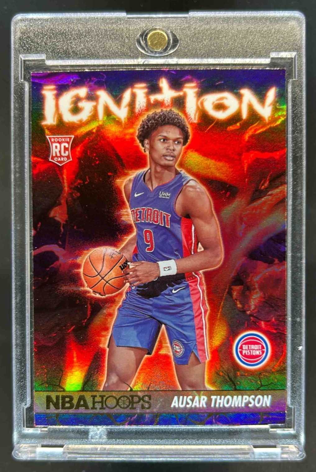 2023-24 Panini Hoops Ausar Thompson Ignition RC Holo Rookie #24 Pistons